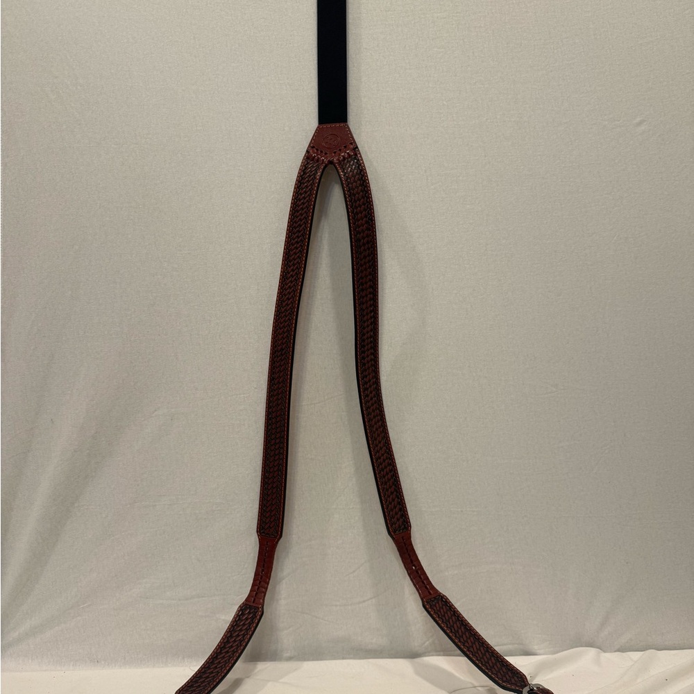 Brown Leather Suspenders